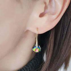 [單隻耳環為您的秋冬造型增添光彩] 適合秋季佩戴的金/銀單隻吊墜耳環，不含鎳（防過敏）。 第6張的照片