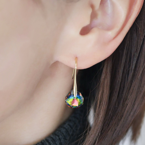 [單隻耳環為您的秋冬造型增添光彩] 適合秋季佩戴的金/銀單隻吊墜耳環，不含鎳（防過敏）。 第6張的照片