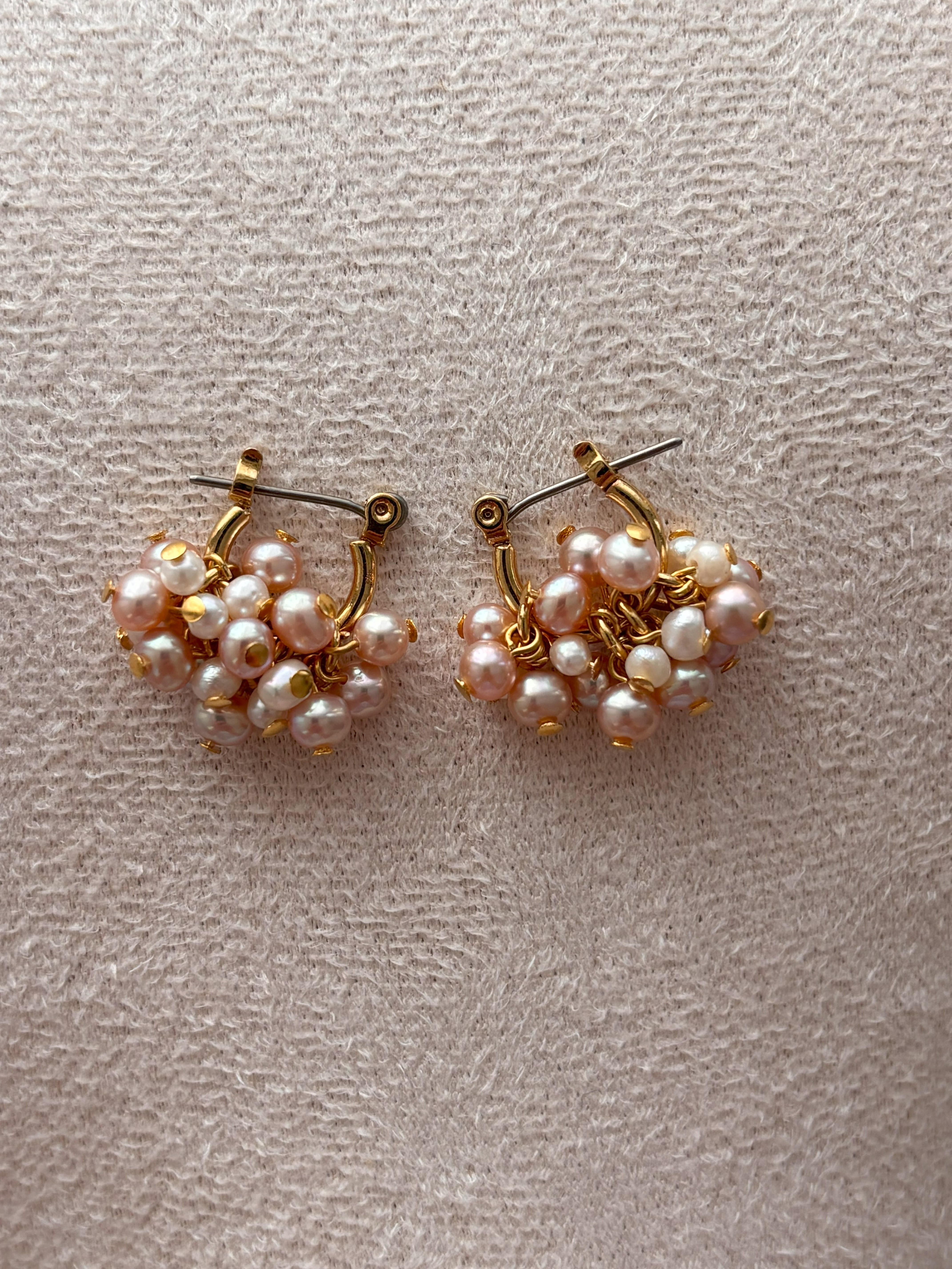 ローズピンクパール フープピアス 6,336円