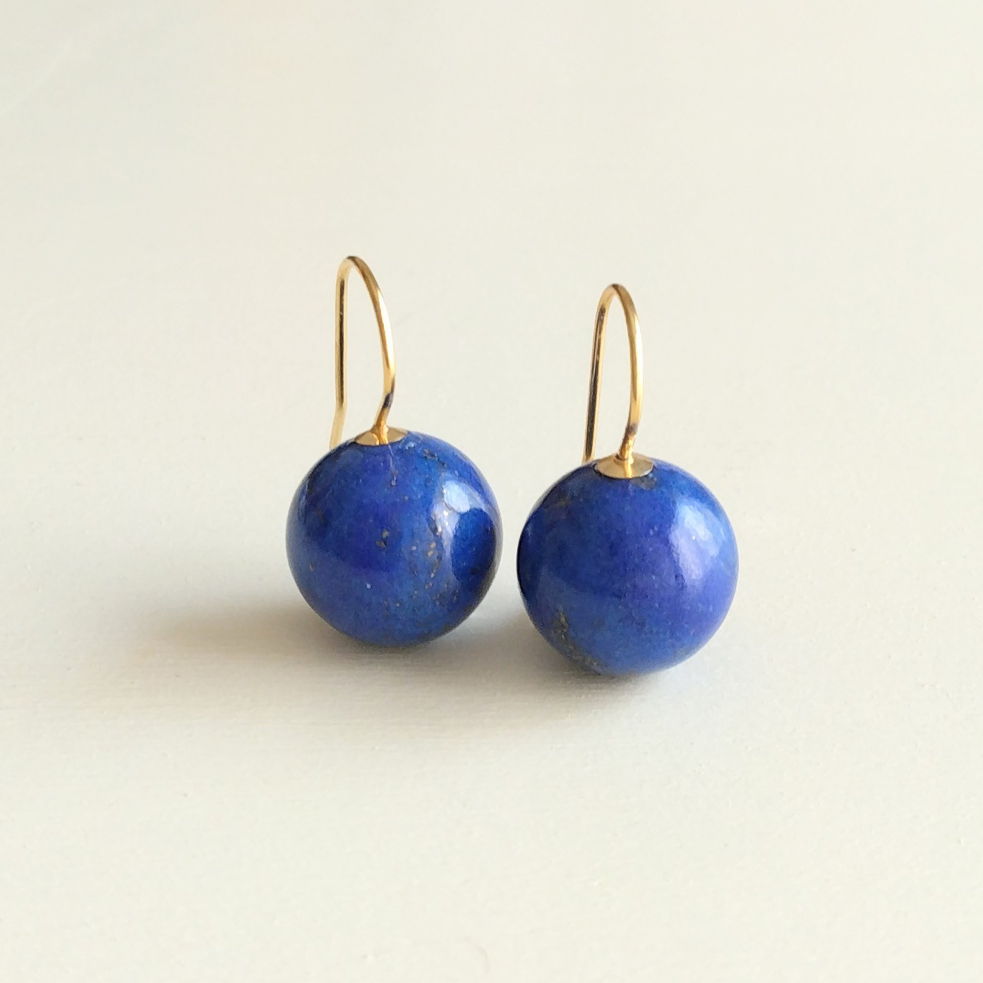 ラピスラズリキャンディピアス（14ｋｇｆ）