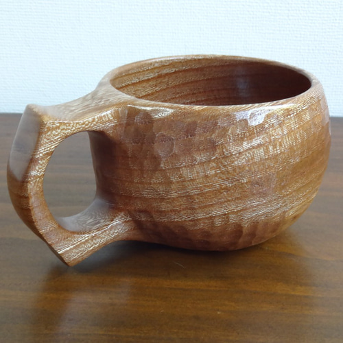 【美品】良岳氏作 木製コーヒーカップ けやき・花梨（2脚セット） 美品】良岳氏作 木製コーヒーカップ けやき・花梨（2脚セット） 美品】良岳