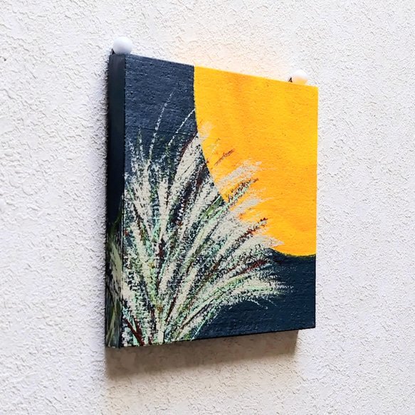 特集掲載「月明かりにゆれて」コルクボードの原画＊アートパネル 6枚目の画像