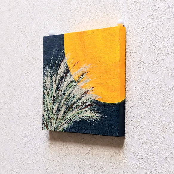 特集掲載「月明かりにゆれて」コルクボードの原画＊アートパネル 8枚目の画像