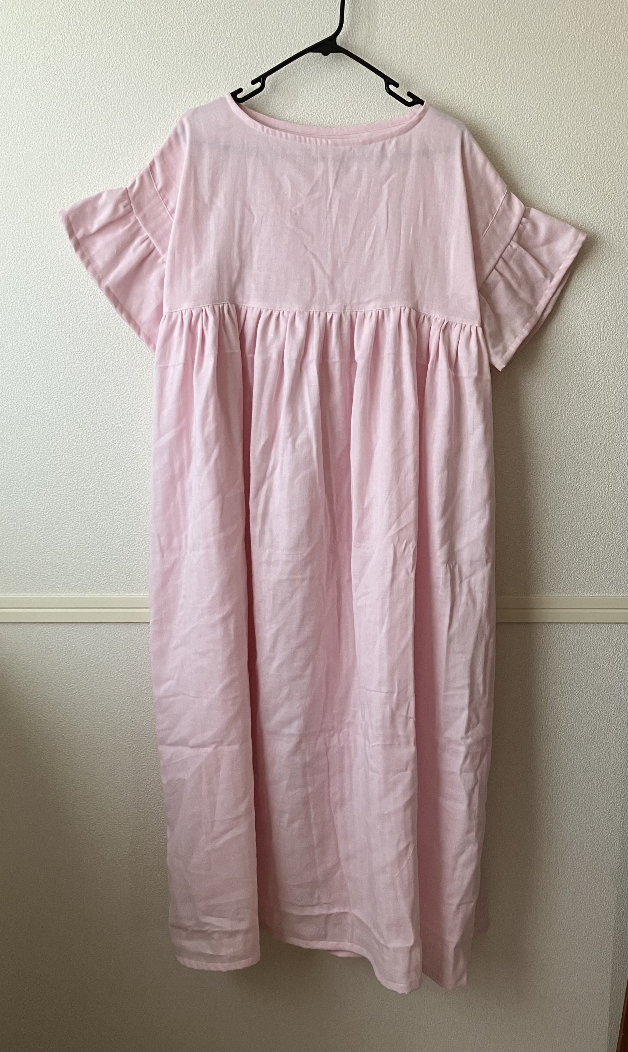 ハンドメイド半袖ワンピース