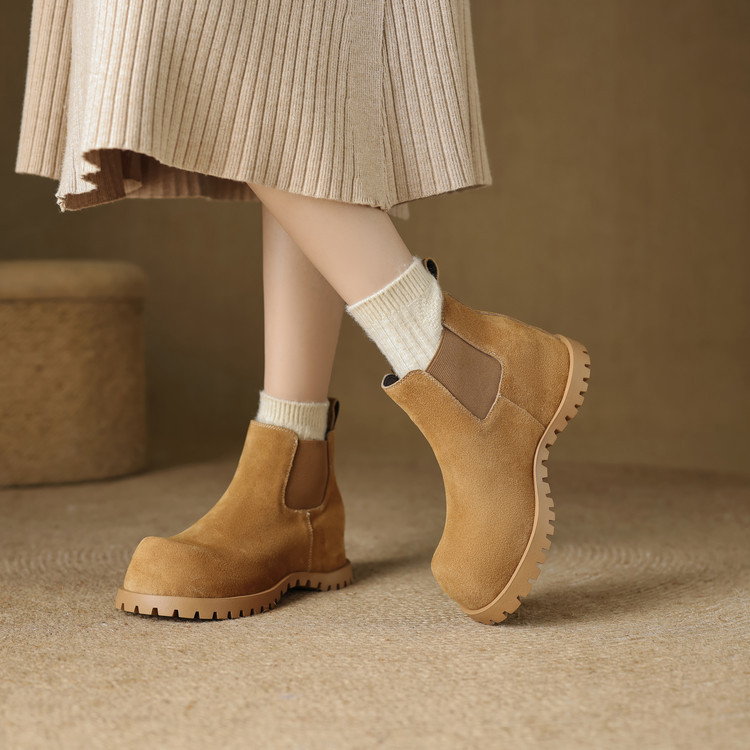 ★25秋冬新作★本革 シンプルなデザイン ブーツ レディース 　 AA1456