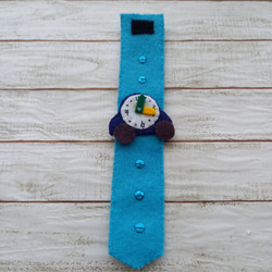 【2,000円以上で送料無料】フェルトの時計　【クルマ】 1枚目の画像