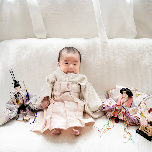 a hamベビー袴 2ステップベビー袴（白無垢） 子供服 HAM-NICO 通販 19762513｜Creema