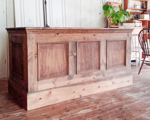 お花屋さん向けレジカウンター（W1700ブラウン） ケーキ屋さんウッド