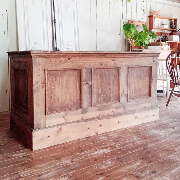 お花屋さん向けレジカウンター（W1700ブラウン） ケーキ屋さんウッド