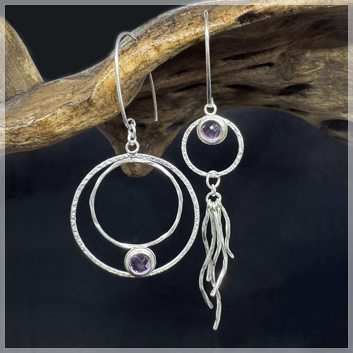 アメジストNo.37（ピアス or イヤリング）