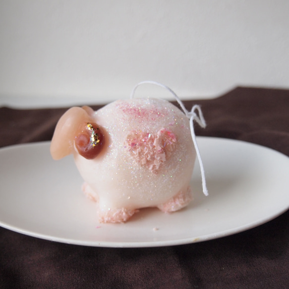 ひつじさんのロウソク 2枚目の画像