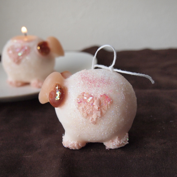 ひつじさんのロウソク 1枚目の画像