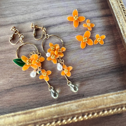 青い蝶×桜のレジンヘアゴム ヘアゴム Kemko 通販 13667848｜Creema