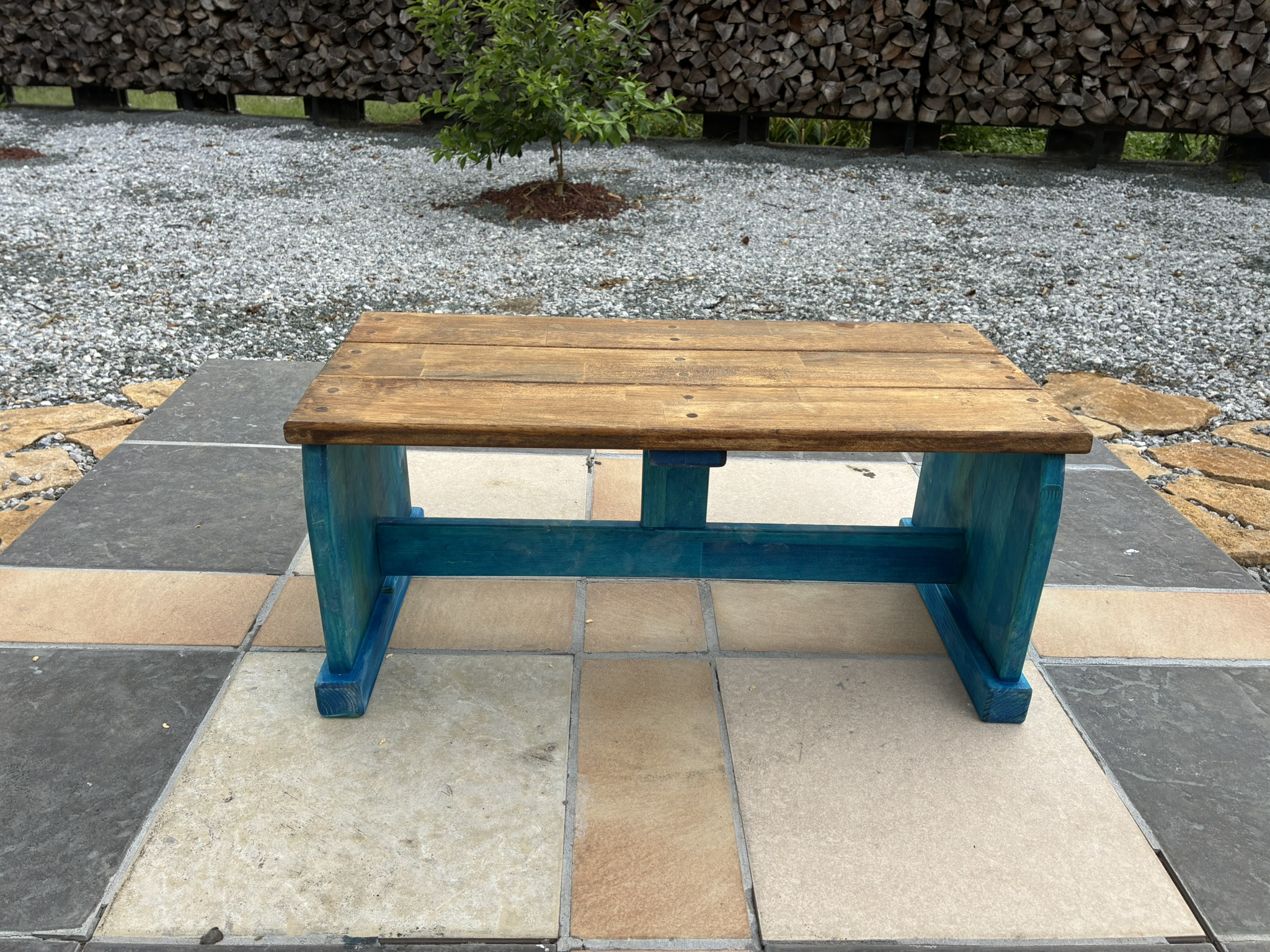 キッズチェア　ベンチイス　ブルー 4,340円