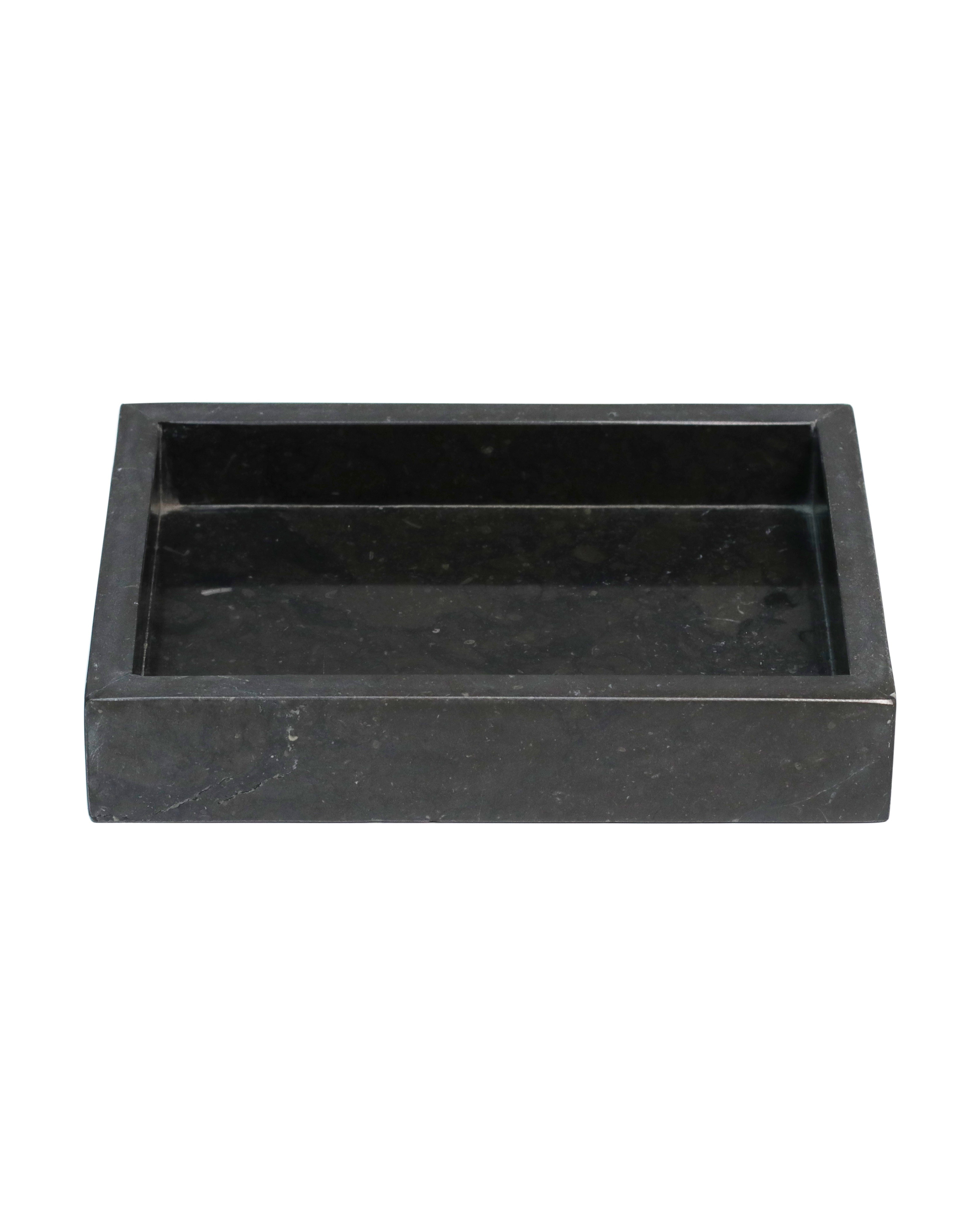 黒大理石 ミニトレー 化粧台 [約A5サイズ]