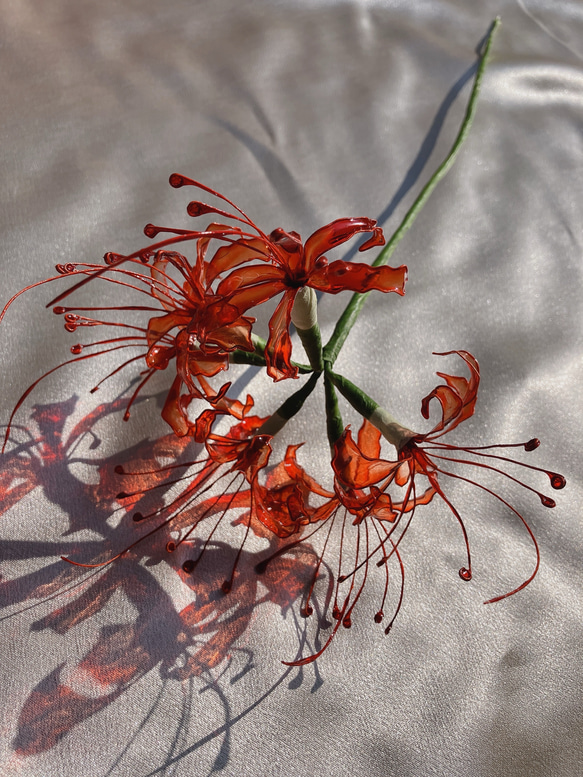彼岸花 アメリカンフラワー ディップフラワー インテリア レッド