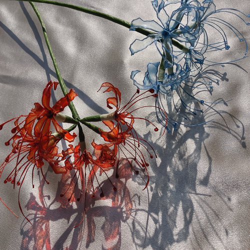 彼岸花 アメリカンフラワー ディップフラワー インテリア レッド