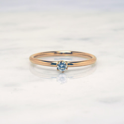 指輪　ゴールド　13号 Pure Diamond Ring 0.08ct ダイヤモンド / K18 ゴールドリング