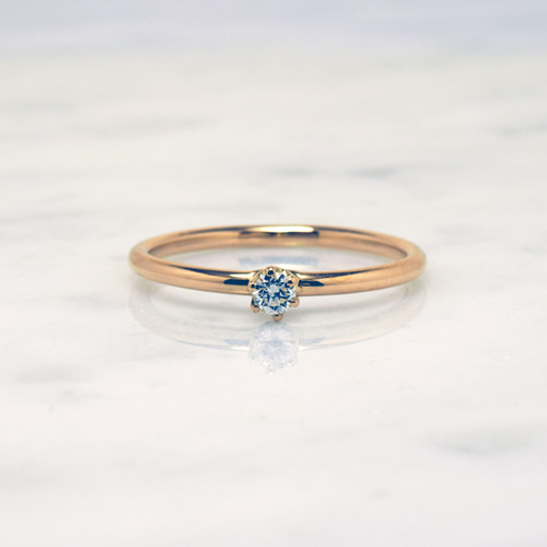 Pure Diamond Ring 0.08ct ダイヤモンド / K18 ゴールドリング
