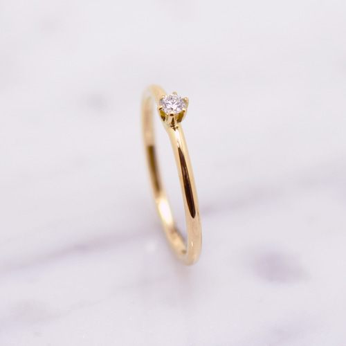 たもん　k18 ゴールド リング #13 K18 カラーゴールドリング〕K18 リング イエローゴールド (幅約