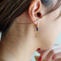 14kgf kyanite pierce ピアス（フック・チェーン） Nana-iro gem 通販