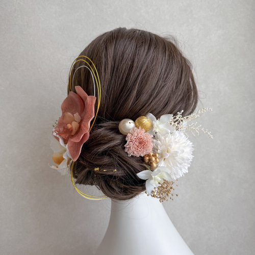 髪飾り　成人式 胡蝶蘭髪飾り 成人式髪飾り 和装髪飾り 結婚式髪飾り 髪飾り成人式
