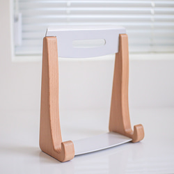 タブレットスタンド ノートパソコン台 木製 ラップトップスタンド 放熱 TOSMU 6枚目の画像