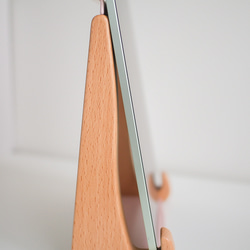 タブレットスタンド ノートパソコン台 木製 ラップトップスタンド 放熱 TOSMU 8枚目の画像