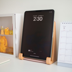 タブレットスタンド ノートパソコン台 木製 ラップトップスタンド 放熱 TOSMU 12枚目の画像