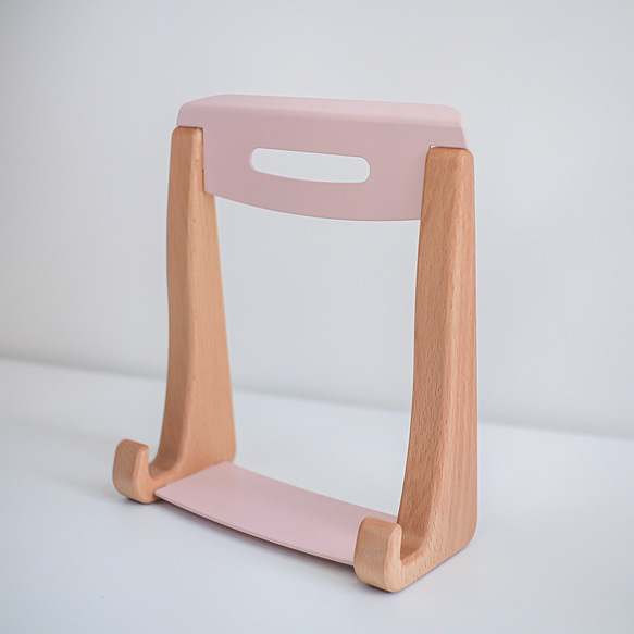 タブレットスタンド ノートパソコン台 木製 ラップトップスタンド 放熱 TOSMU 16枚目の画像