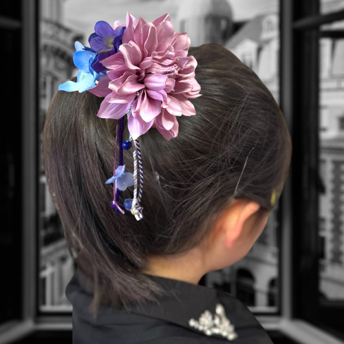 送料無料】卒業式 袴 髪飾り 帯飾り 花 2WAY ハイカラさんのゆらゆら