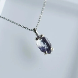 デュモルチェライト in クォーツ　ペンダント　ネックレス 【1015】 3枚目の画像