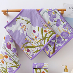 ハンカチ ガーゼ タオル 3枚セット 35cmx40cm 入園入学　紐付き 9枚目の画像