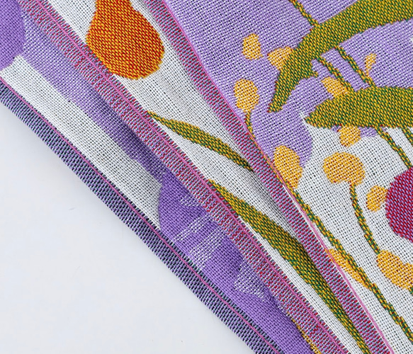 ハンカチ ガーゼ タオル 3枚セット 35cmx40cm 入園入学　紐付き 12枚目の画像