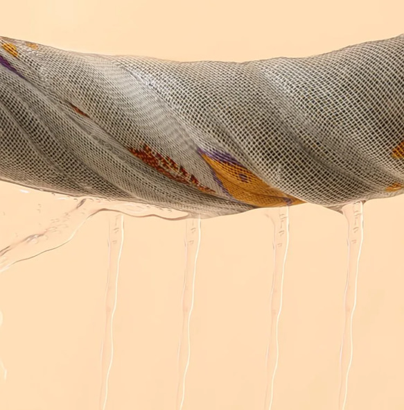 ハンカチ ガーゼ タオル 3枚セット 35cmx40cm 入園入学　紐付き 7枚目の画像