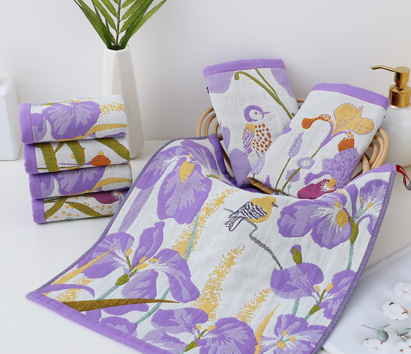 ハンカチ ガーゼ タオル 3枚セット 35cmx40cm 入園入学　紐付き 11枚目の画像