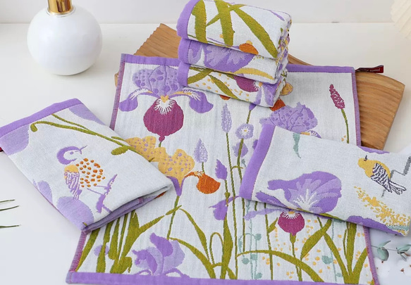 ハンカチ ガーゼ タオル 3枚セット 35cmx40cm 入園入学　紐付き 17枚目の画像