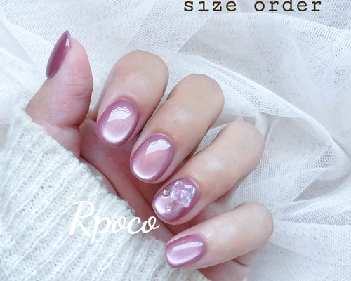 No.3601 マグネット『京紫』シンプルワンカラーワンポイント蝶韓国ワン