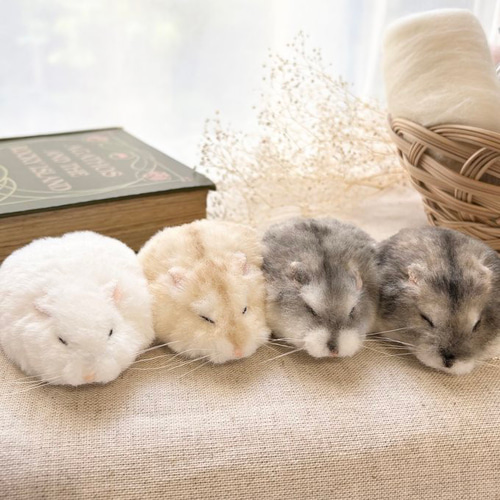 すやすや｜ジャンガリアンハムスターのぬいぐるみ《セミオーダー可