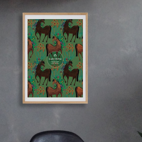 額装品/The Horse/トゥイヤ リンドストローム/ポスター/インテリア 額装品/The Horse/トゥイヤ リンドストローム/ポスター/インテリア