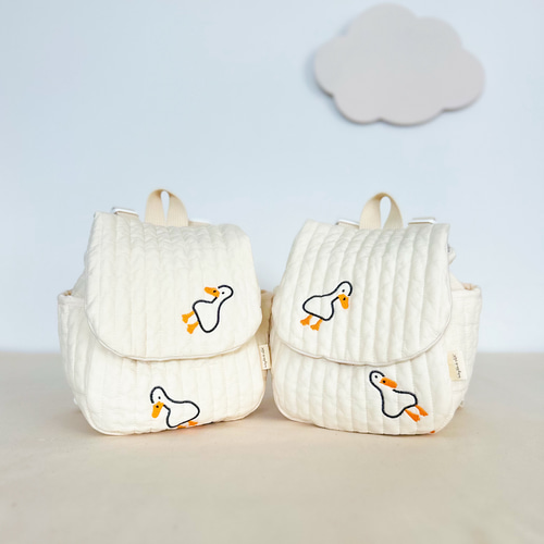 お名前刺繍OK》\ぐわぐわ/アヒルちゃんベビーリュック 一升餅リュック
