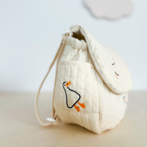 お名前刺繍OK》\ぐわぐわ/アヒルちゃんベビーリュック 一升餅リュック