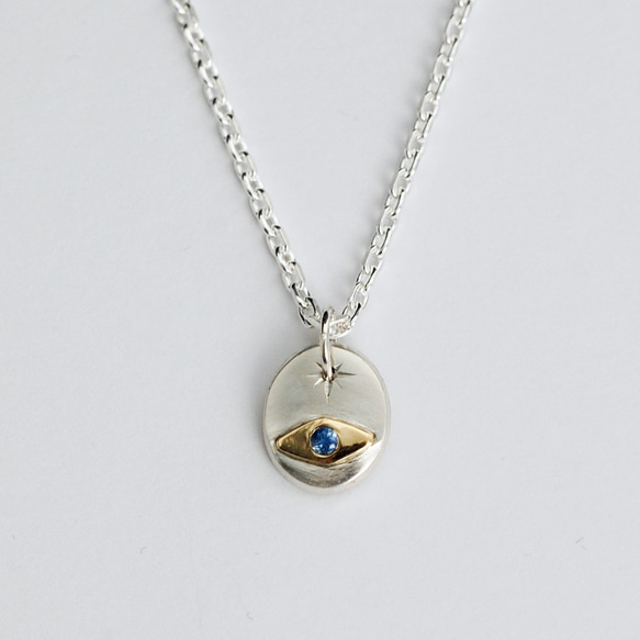 aiueaoui ハンドモチーフネックレス アミュレット Evil Eye（イーブルアイ）お守り アミュレットネックレス ネックレス