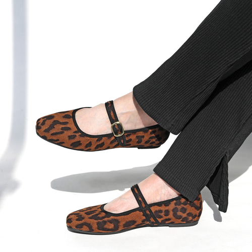 レオパード柄 メリージェーン！脱ぎ履き楽◎コーデのポイントに！歩き