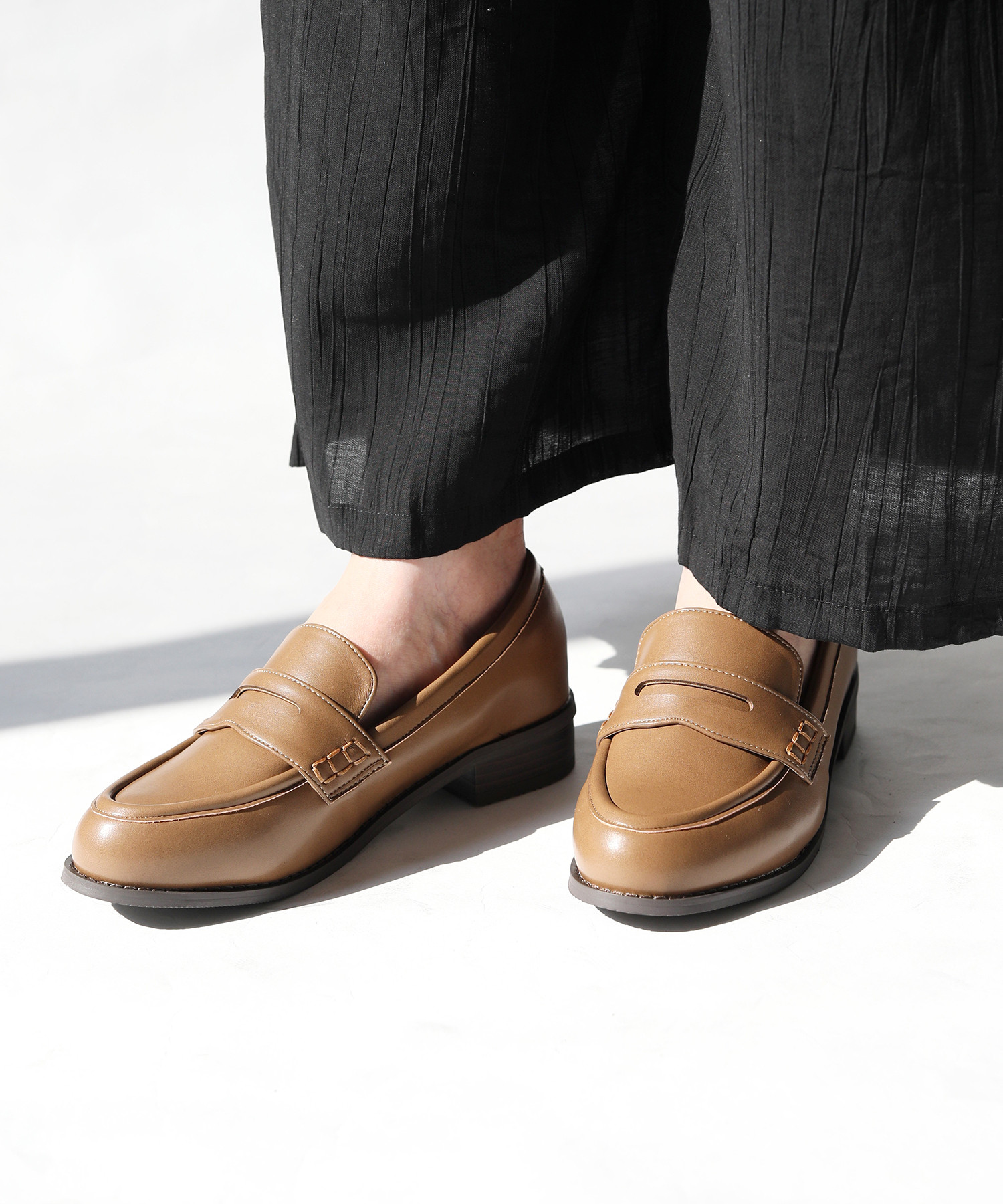 足にやさしいクッション入りで快適な履き心地＊毎日履きたくなる！！大人のきちんとローファー【S/M/L/LL】