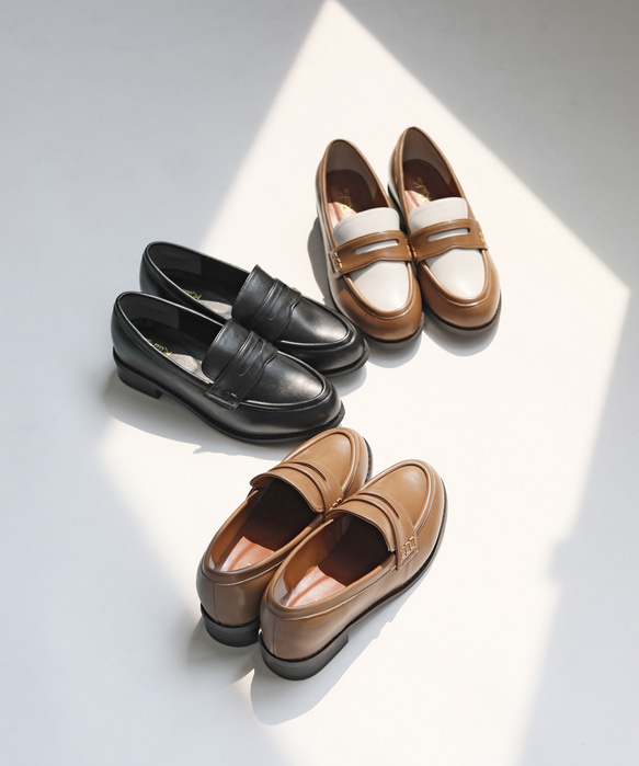 足にやさしいクッション入りで快適な履き心地＊毎日履きたくなる！！大人のきちんとローファー【S/M/L/LL】 19枚目の画像