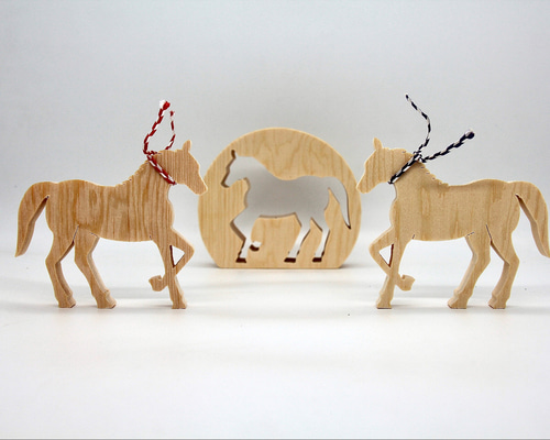 お正月ハンドメイド2026】干支飾り 干支組木 2026「午」 馬 ウマ