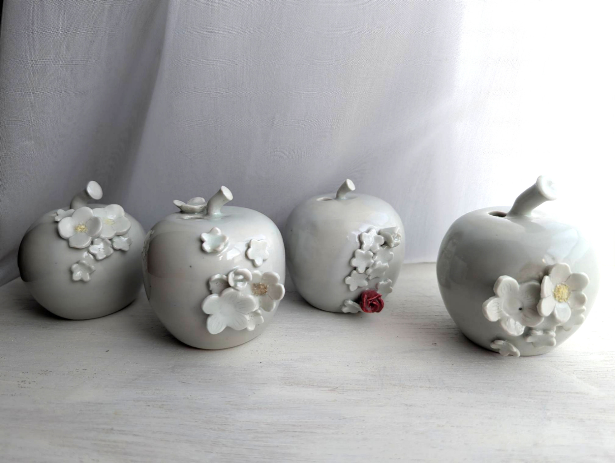 りんごの一輪挿し 磁土