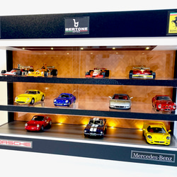 1/43展示21台可能・エナメルタイル6・3層式ディスプレーBOX/ネオジオラマ 1/43展示21台可能・エナメルタイル6・3層式ディスプレーBOX/ネオ