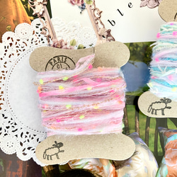 ＊.。引き揃え糸 セットＡ（ブルー系3m / ピンク系2.8m） 3枚目の画像